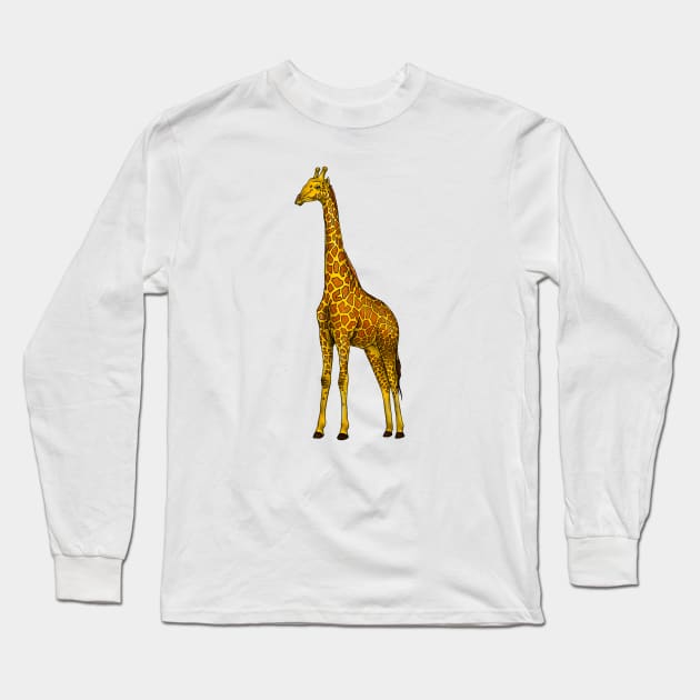 Giraffe Long Sleeve T-Shirt by Akman